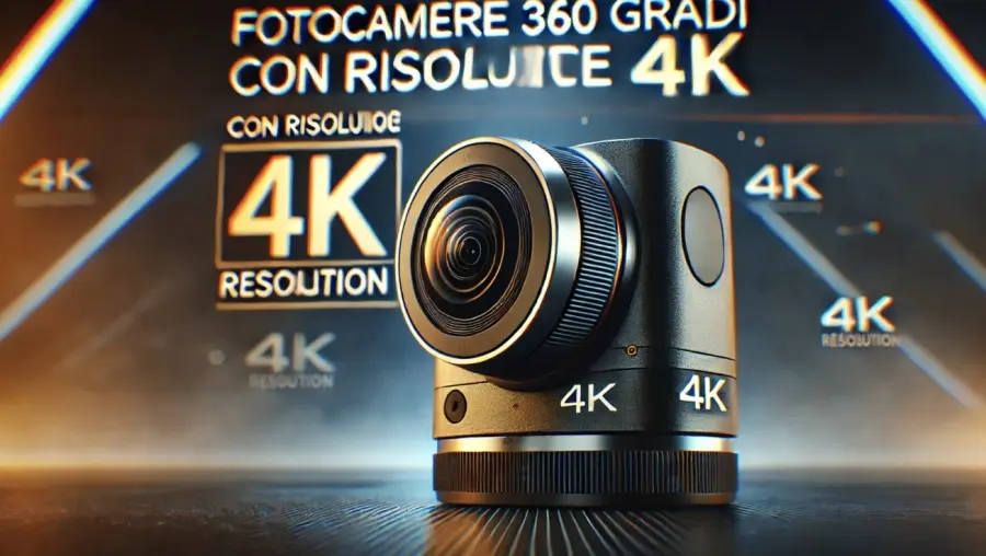 Fotocamere 360 gradi con risoluzione 4K per esperienza cinematografica