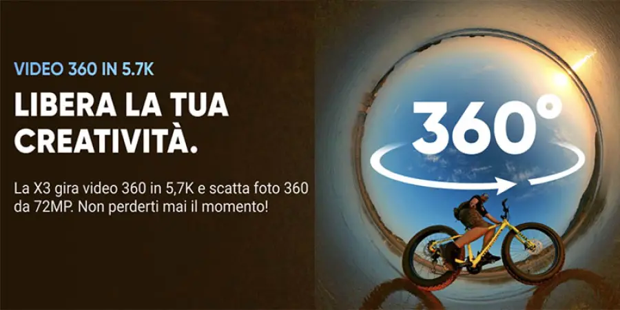 Insta360 X3: la miglior action cam 360 per i tuoi Vlog in moto