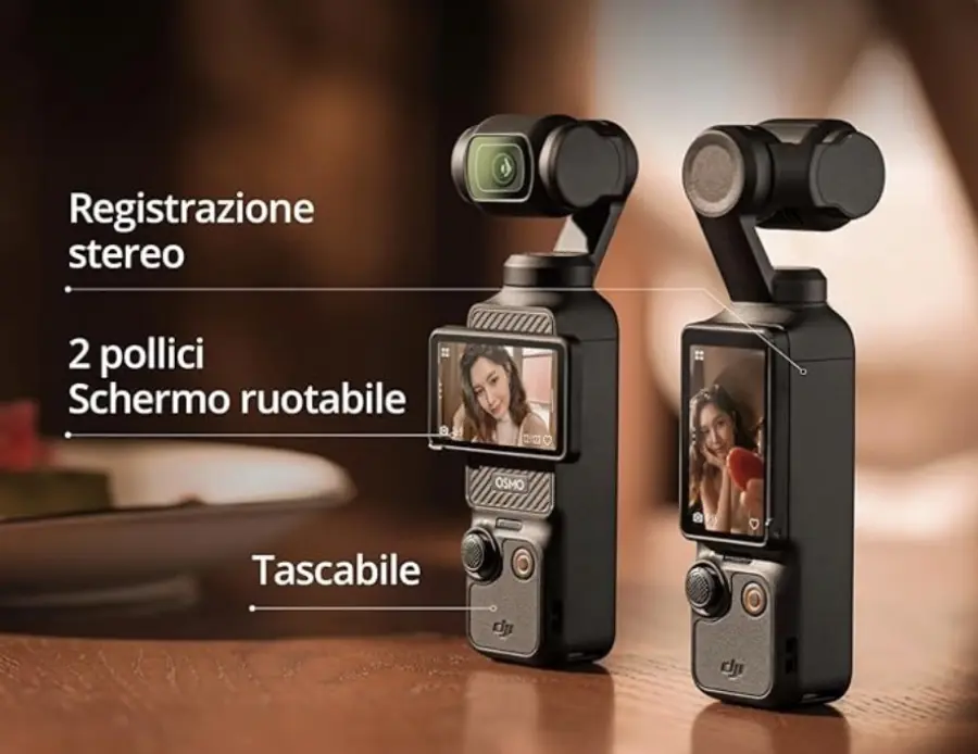 DJI Osmo Pocket 3: Fotocamera Compatta per Vlogger e Creatori di Contenuti