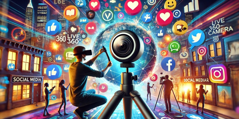 fotocamera 360 gradi per contenuti social